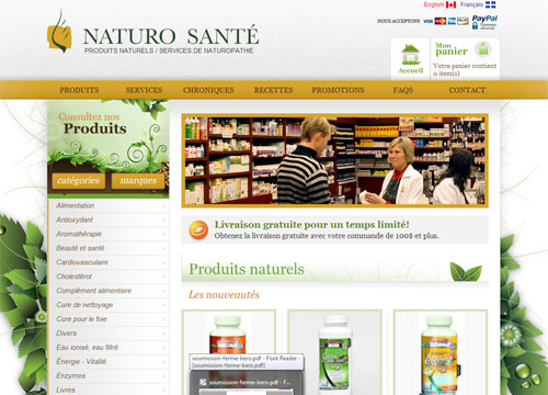 Site Internet - Naturo Santé